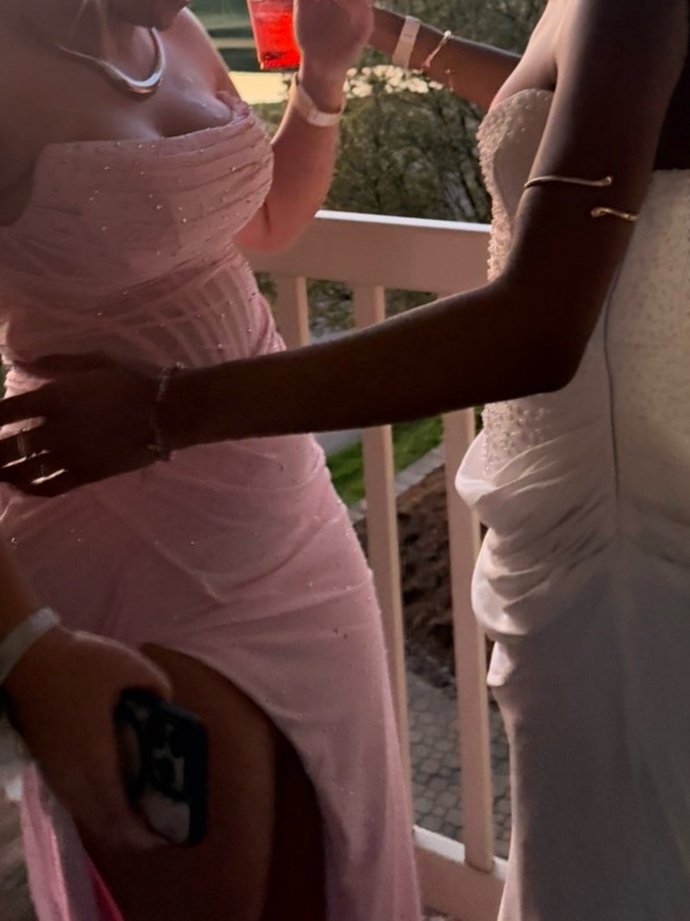 Elegant Pink Strapless Prom Dress for Women